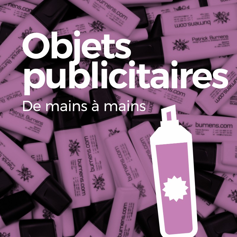 objet publicitaire, stylo, Werbeartikel, Patrick Burnens